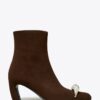 Pierced Heeled Ankle Boot Pierced Heeled Ankle Boot