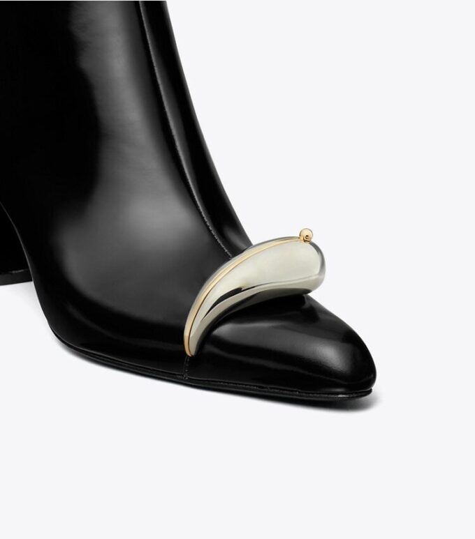 Pierced Heeled Ankle Boot Pierced Heeled Ankle Boot