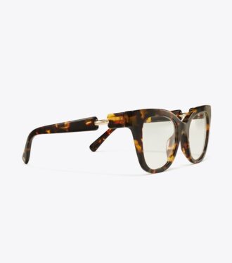 Pierced Oversized Cat-Eye-Brille