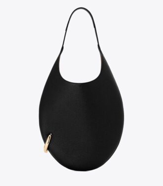 Pierced Pebbled Handtasche