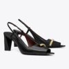 Pierced Peep-Toe Slingback Pierced Peep-Toe Slingback