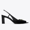 Pierced Peep-Toe Slingback Pierced Peep-Toe Slingback