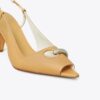 Pierced Peep-Toe Slingback Pierced Peep-Toe Slingback