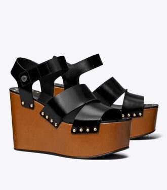 Plateauschuhe mit Nieten