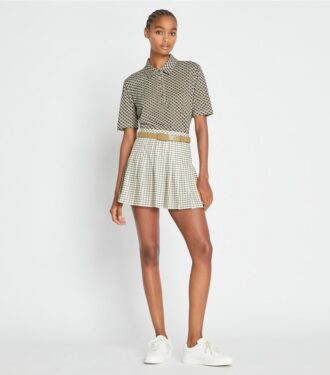 Plissierter Tennisrock mit Print