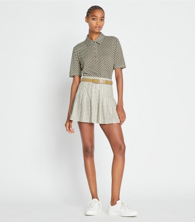 Plissierter Tennisrock mit Print Plissierter Tennisrock mit Print
