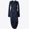Plissiertes, drapiertes Viskosekleid Plissiertes, drapiertes Viskosekleid