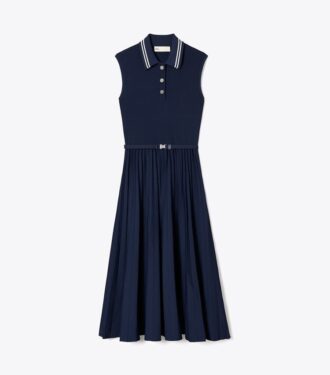 Plissiertes Viskosekleid