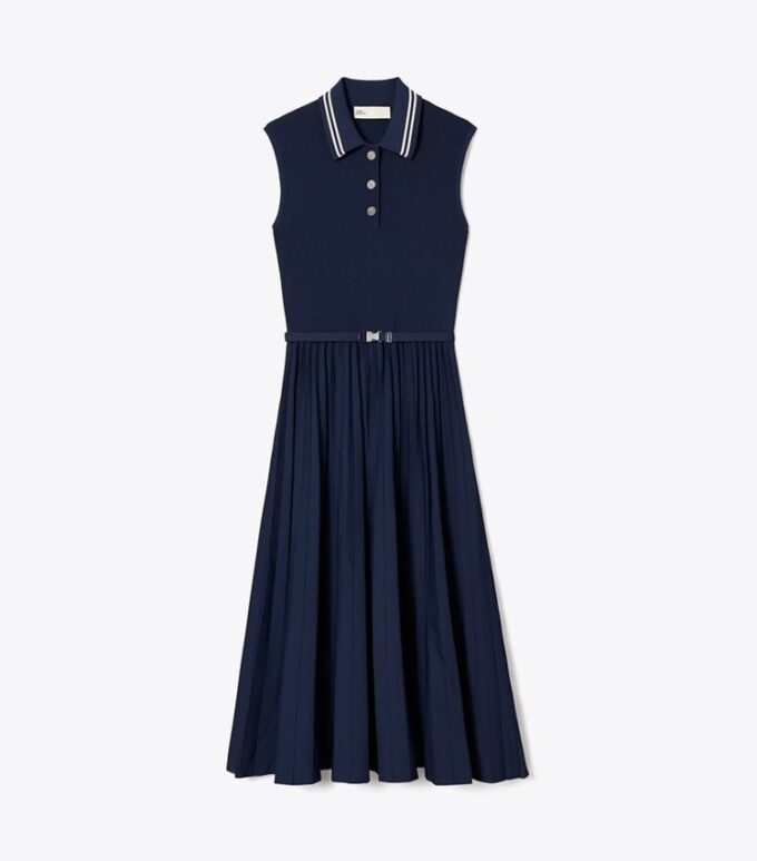 Plissiertes Viskosekleid Plissiertes Viskosekleid