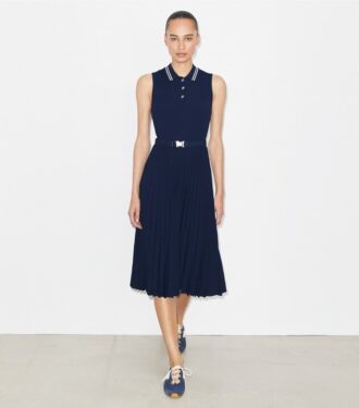Plissiertes Viskosekleid