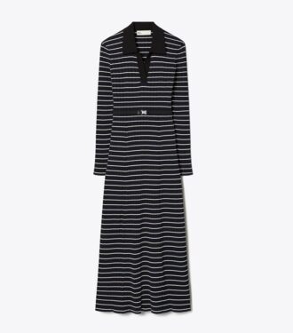 Polo-Kleid aus Baumwollstrick