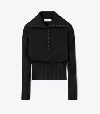 Polo-Knopfpullover