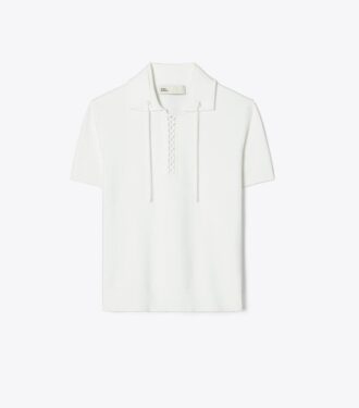 Polo-Pullover mit Schnürung