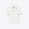 Polo-Shirt aus Baumwolle mit Logo-Spitze