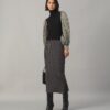 Pullover mit gekräuselten Lamé-Ärmeln Pullover mit gekräuselten Lamé-Ärmeln