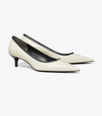 Pumps mit Double T-Schnalle und niedrigem Absatz