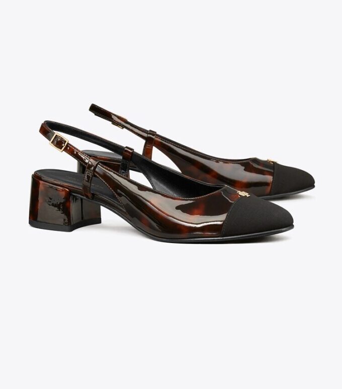 Pumps mit Kappe und Fersenriemen Pumps mit Kappe und Fersenriemen