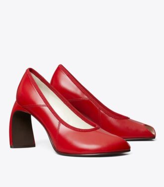 Pumps mit offener Spitze