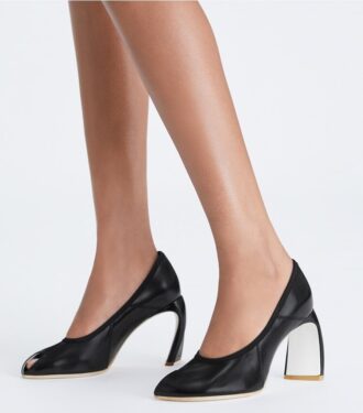 Pumps mit offener Spitze
