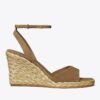 Raffia-Keilabsatzsandale Raffia-Keilabsatzsandale