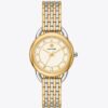 Ravello-Uhr, zweifarbig Gold/Edelstahl/Elfenbein, 32 x 40 mm Ravello-Uhr, zweifarbig Gold/Edelstahl/Elfenbein, 32 x 40 mm