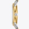 Ravello-Uhr, zweifarbig Gold/Edelstahl/Elfenbein, 32 x 40 mm Ravello-Uhr, zweifarbig Gold/Edelstahl/Elfenbein, 32 x 40 mm