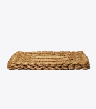 Rechteckige Jute-Tischsets, 4er-Set