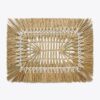 Rechteckige Raffia-Tischset, 4er-Set Rechteckige Raffia-Tischset, 4er-Set