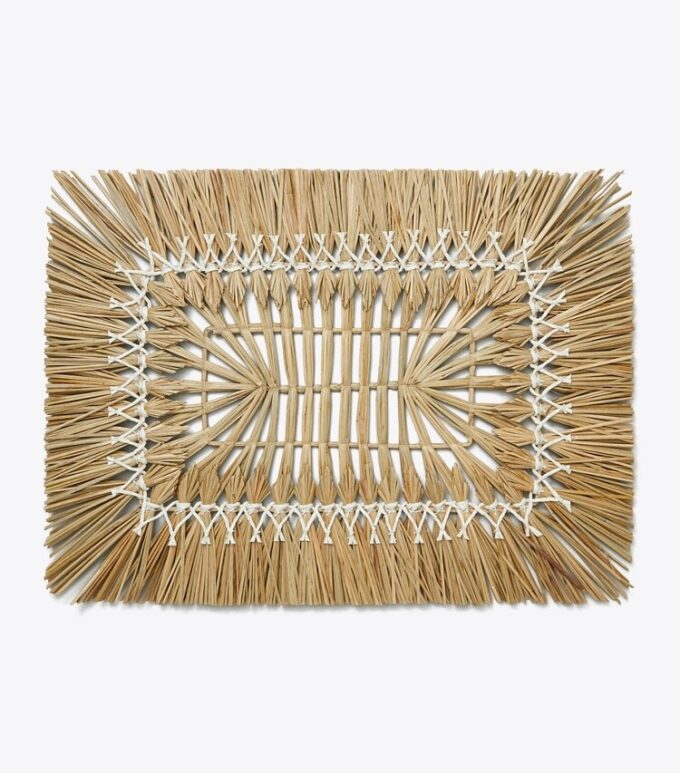 Rechteckige Raffia-Tischset, 4er-Set Rechteckige Raffia-Tischset, 4er-Set