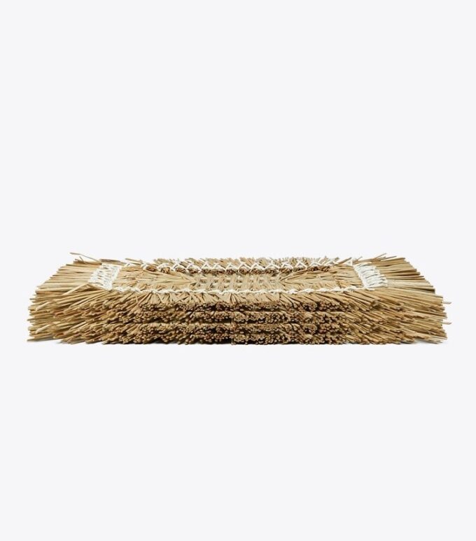 Rechteckige Raffia-Tischset, 4er-Set Rechteckige Raffia-Tischset, 4er-Set