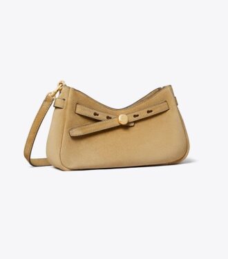 Romy Suede Zip Top Crossbody Bag