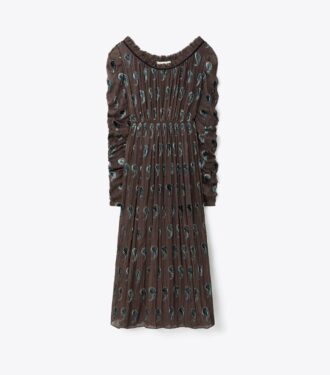 Rüschen-Samtkleid