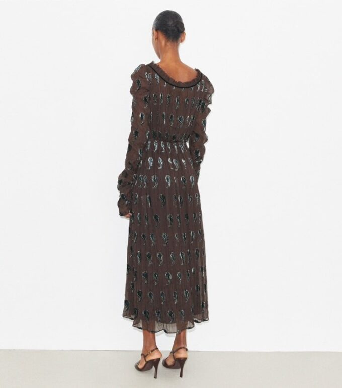 Rüschen-Samtkleid Rüschen-Samtkleid
