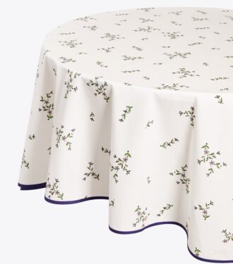 Runde Tischdecke „Jolie Fleur“, 108″