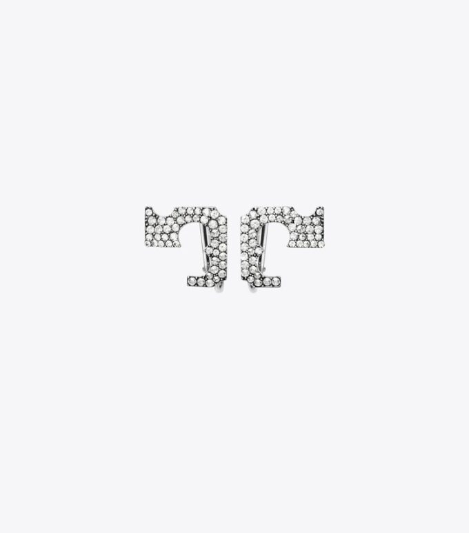 Runway Pavé Serif T Clip-On Ohrringe Runway Pavé Serif T Clip-On Ohrringe