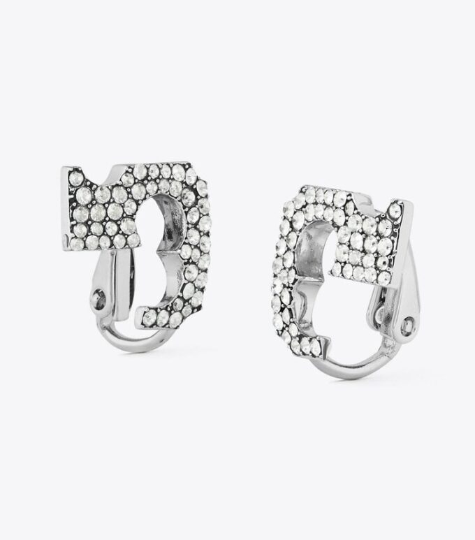 Runway Pavé Serif T Clip-On Ohrringe Runway Pavé Serif T Clip-On Ohrringe