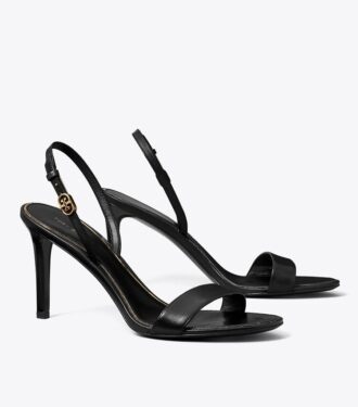 Sandalen mit Absatz und Double T-Schnalle