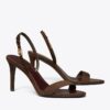 Sandalen mit Absatz und Double T-Schnalle Sandalen mit Absatz und Double T-Schnalle