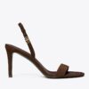 Sandalen mit Absatz und Double T-Schnalle Sandalen mit Absatz und Double T-Schnalle