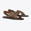 Sandalen mit gekreuzten Riemen Sandalen mit gekreuzten Riemen