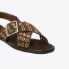 Sandalen mit gekreuzten Riemen Sandalen mit gekreuzten Riemen