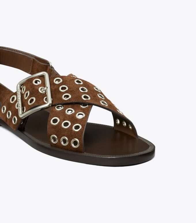 Sandalen mit gekreuzten Riemen Sandalen mit gekreuzten Riemen