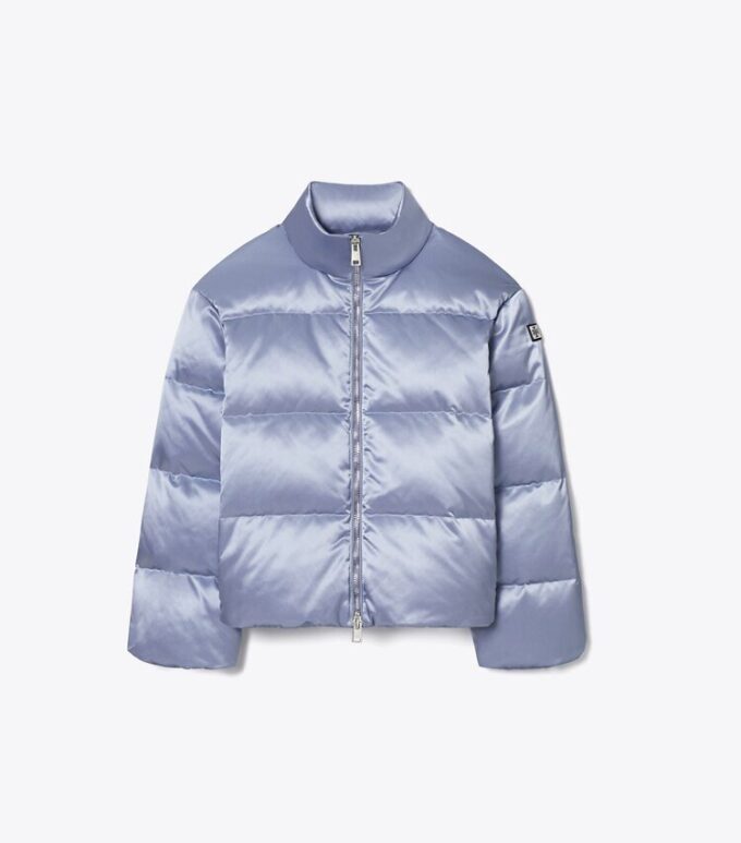 Satin-Viskose-Daunenjacke Satin-Viskose-Daunenjacke