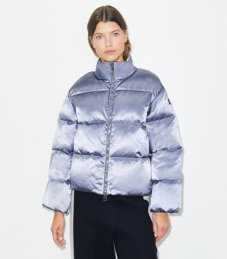 Satin-Viskose-Daunenjacke Satin-Viskose-Daunenjacke