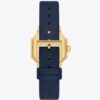 Sawyer Octagonal Uhr, marineblaues Leder/goldfarbener Edelstahl, 28 x 32 mm Sawyer Octagonal Uhr, marineblaues Leder/goldfarbener Edelstahl, 28 x 32 mm