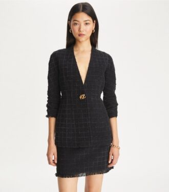 Schmale Tweedjacke