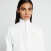 Schweres French Terry Sweatshirt mit halbem Reißverschluss Schweres French Terry Sweatshirt mit halbem Reißverschluss