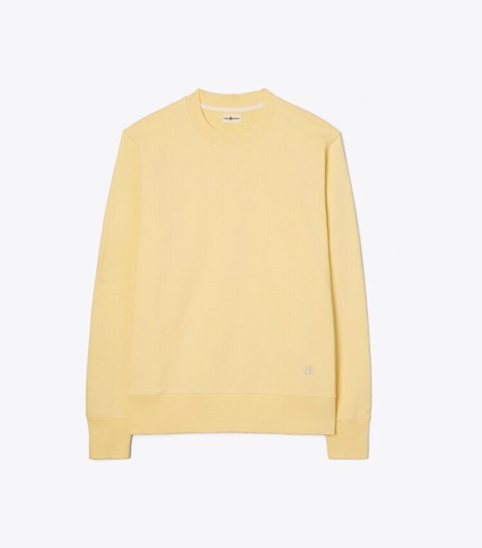 Schweres French Terry-Sweatshirt mit Rundhalsausschnitt Schweres French Terry-Sweatshirt mit Rundhalsausschnitt