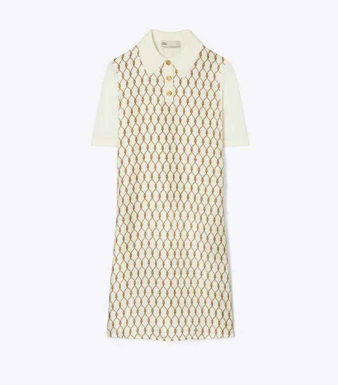 Seiden-Polo-Kleid