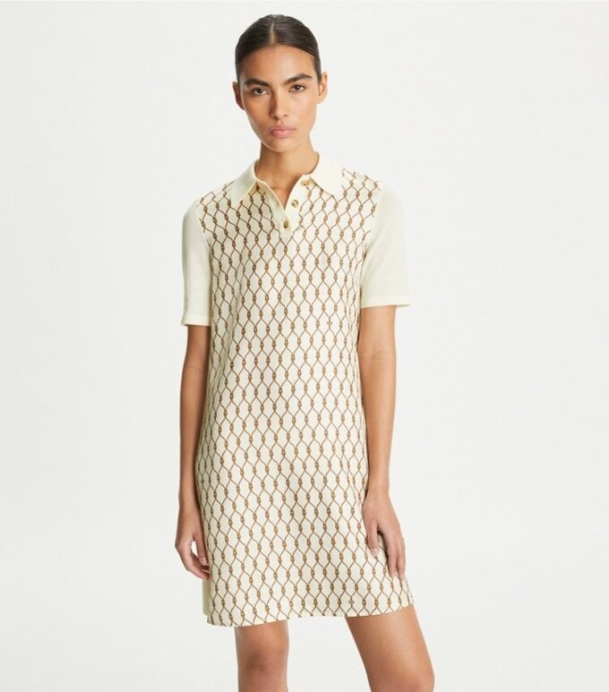 Seiden-Polo-Kleid